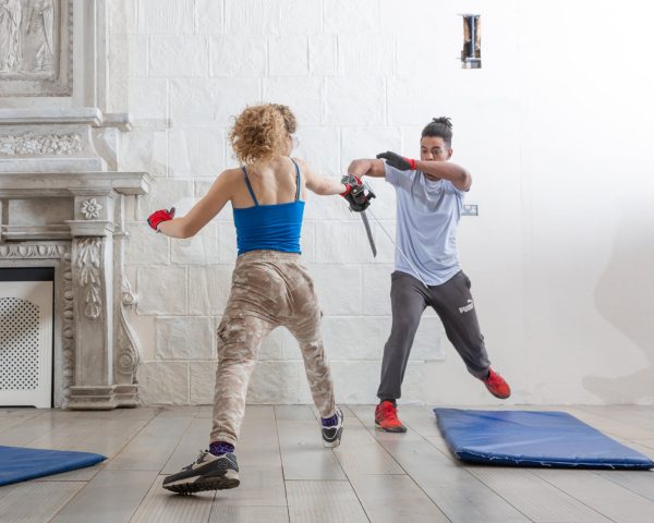 Sword and close combat training.
