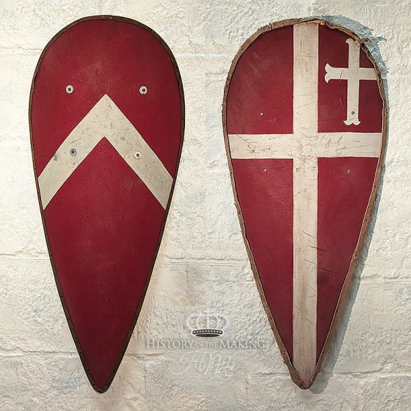 1066 Norman Knight- Kite Shield- Painted Emblem- No Boss