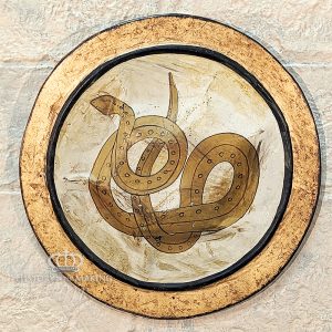 Greek Aspis Shield- Snake Design- 85cm diameter