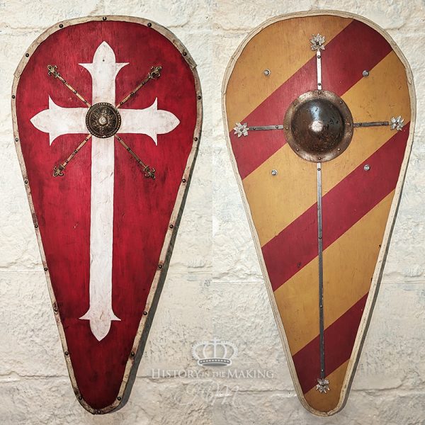 1066 Norman Knights Kite Shields- Metal Embossed.