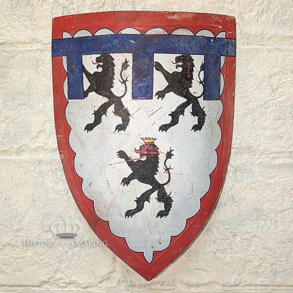 15C-Shield- French Knight- Guillebert de Lannoy-Painted Canvas on wood