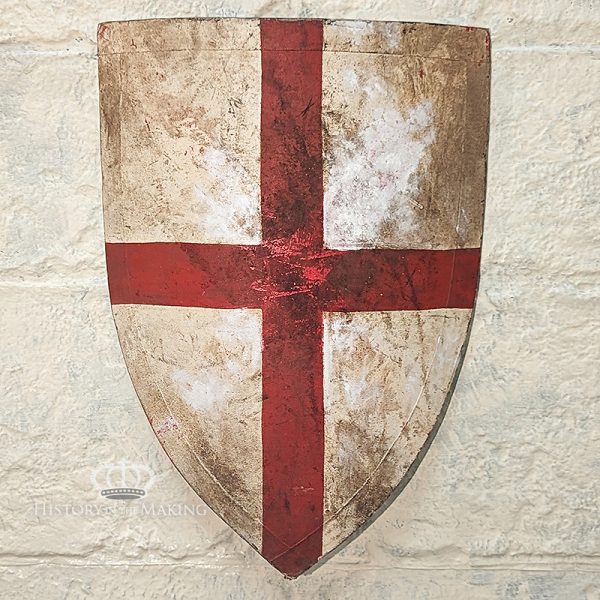 15C-Shield- English- Cross of St George- Painted Canvas on wood