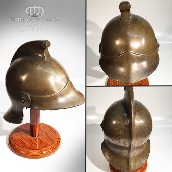 Ancient 'Hellenic' type helmet- Bronze finish- GRP construction