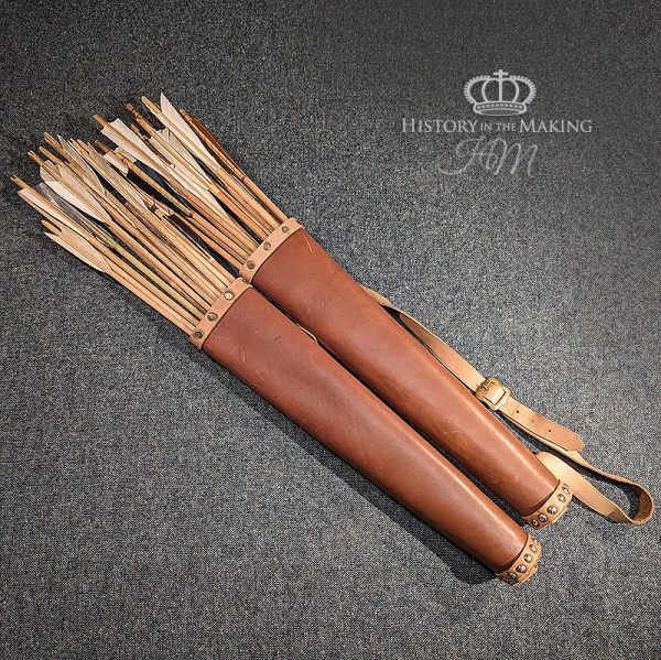 Hard Leather Arrow Quivers.