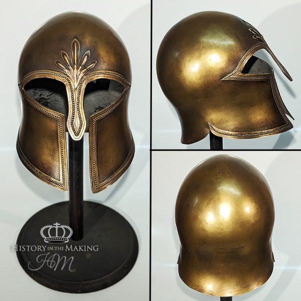 Ancient Greek Hoplite Helmet- Embossed- Polyurethane Construction