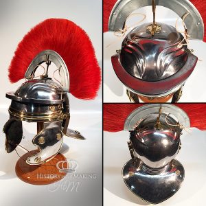 Roman Imperial Galic "H" ( Augsburg) type- Centurions helmet-Steel Construction- Horse hair Crest
