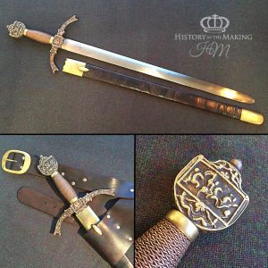 Medieval Kings Sword- Italian design- Steel Blade