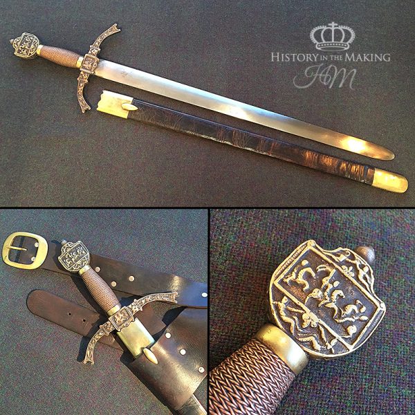 Medieval Kings Sword- Italian design- Steel Blade