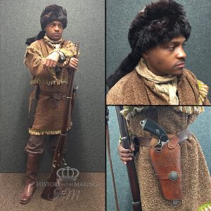 Mountain Man or Trapper-Armed with Enfield Musket- LeMatt Revolver and Hunting Knife