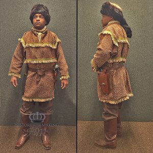 Trapper wearing Fringed Blanket Tunic