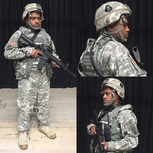 American Army ACU Full Combat uniform set.