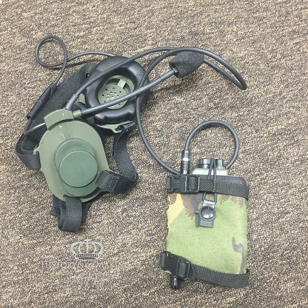 British Army Military PRR Radio SELEX H4855 with headset