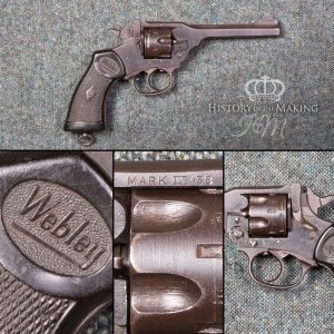 British Webley MKIV Service Revolver – .38 cal – Deactivated (Product code-DFA031)