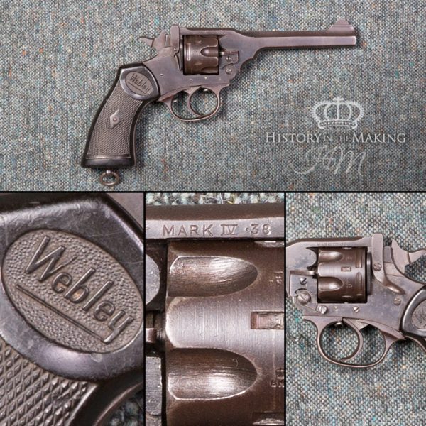 British Webley MKIV Service Revolver – .38 cal – Deactivated (Product code-DFA031)