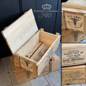 WW2 American First Aid Dressing Outer Packing Crate