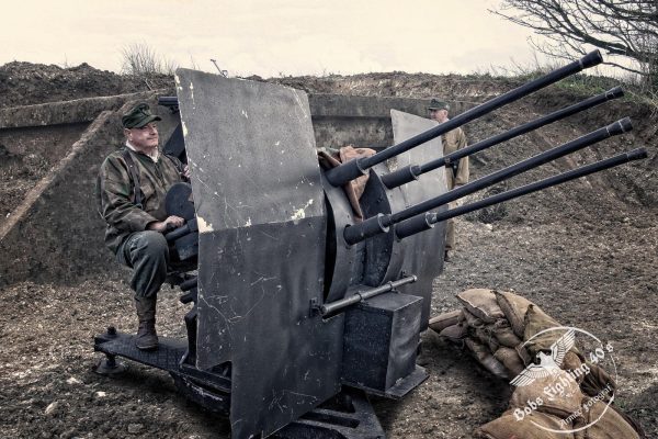 1939 German Flakvierling 38 quad Anti Aircraft Gun Mount- Film Prop Replica - Image 4