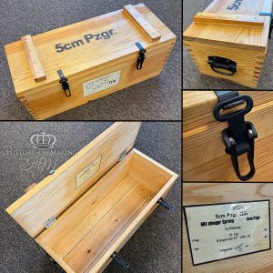 Reproduction German WW2 ammunition crate for the 5cm Pak 38 Anti Tank gun.