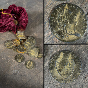 Replica 1790 George III Gold Guinea, Spade Type- 24mm