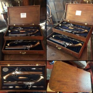 Flintlock Duelling Pistols in Case.
