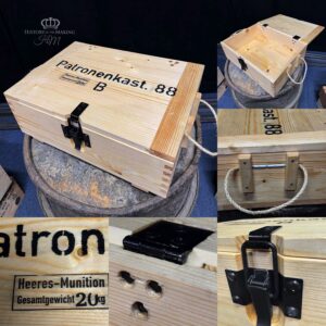 Reproduction WW2 German 7.92 Rifle ammunition crate. "Patronenkast 88-B" Mid to late War version.