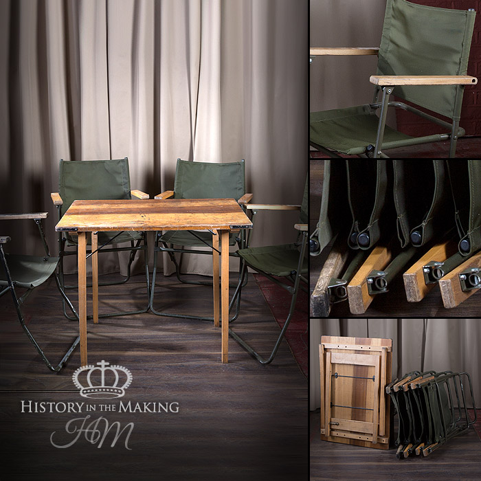 British Army Folding Table and Chair set - History in the Making
