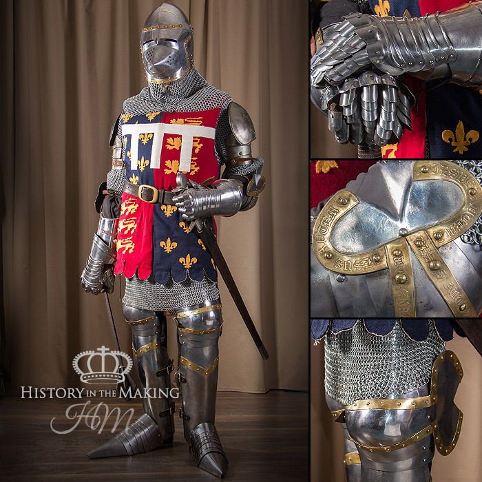 14C-Edward The Black Prince- Battle of Poitiers- 1356. Steel