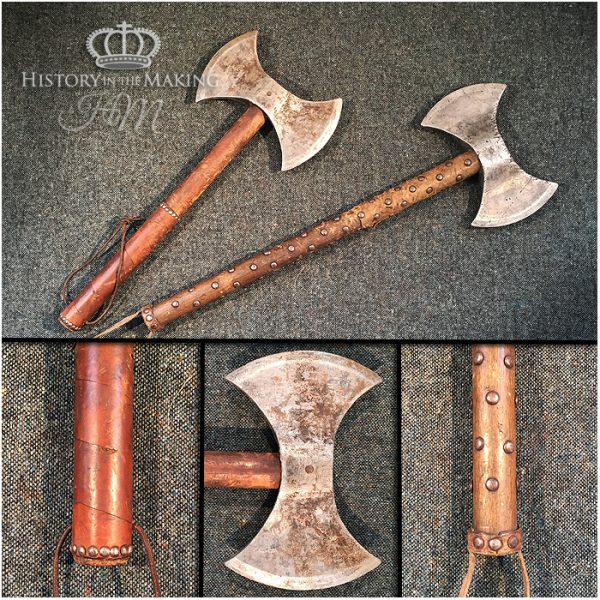 Norse, viking, axe, double headed axe, prop weapon hire, film prop weapons for hire