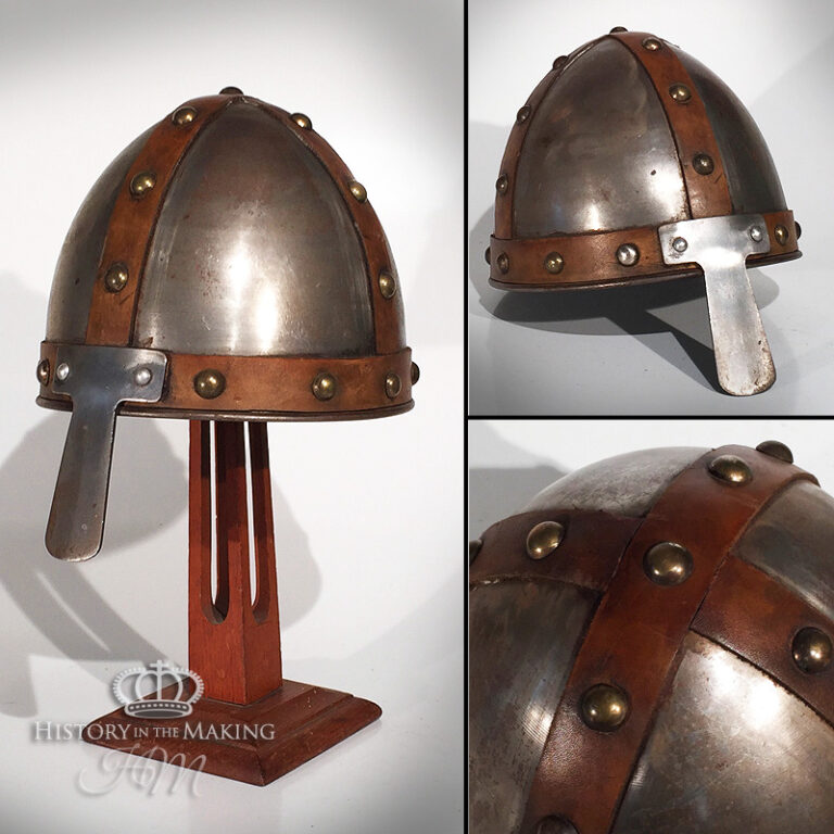 11C-Norman Helmet-Leather Banding- Steel Construction-01 - History in ...