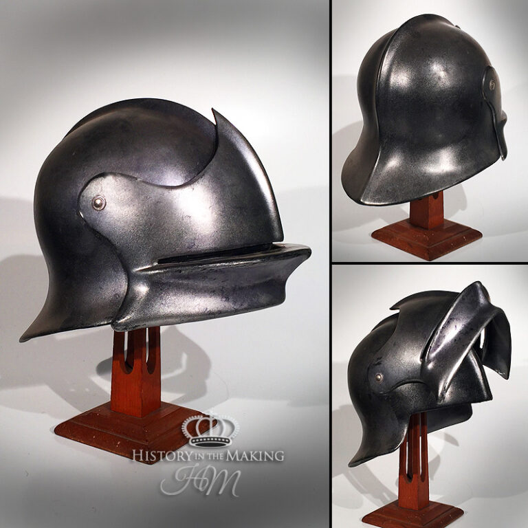 15C- Swiss Visored Sallet Helmet- Vac Formed-03 - History in the Making