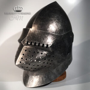 Medieval Helmets for Hire- Polyurethane Construction. (Click to open)