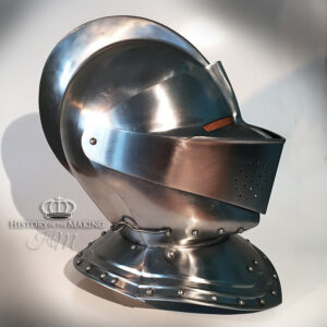Medieval Helmets for Hire- Steel Replicas. (Click to open)