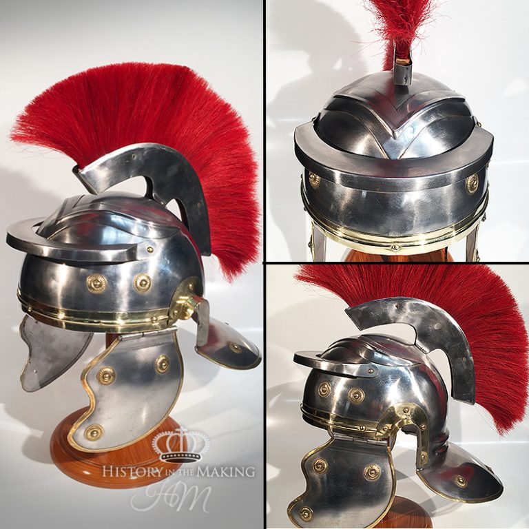 Roman Centurions Helmet- fixed crest - History in the Making